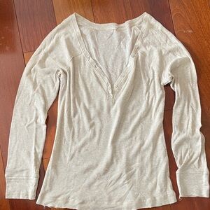 Vintage Cream Long Sleeve Top